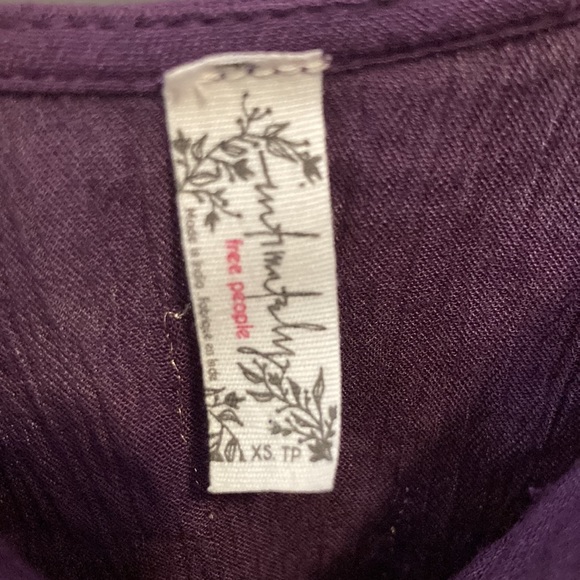 Free People XS gold sequined purple slip - Picture 6 of 9